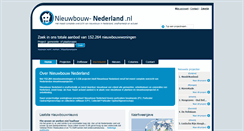 Desktop Screenshot of nieuwbouw-nederland.nl